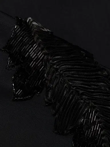Chiara Boni La Petite Robe Women's Bariel Beaded Cuff Blazer - Black - Size 2 | Thumbnail 7 Chiara Boni La Petite Robe Women's Bariel Beaded Cuff Blazer - Black - Size 2 | Thumbnail 7