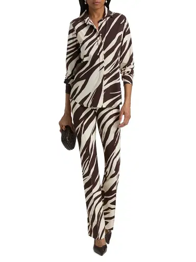 Chiara Boni La Petite Robe Women's Rosyna Zebra-StripedJersey Shirt - Marlene | Thumbnail 2 Chiara Boni La Petite Robe Women's Rosyna Zebra-StripedJersey Shirt - Marlene | Thumbnail 2