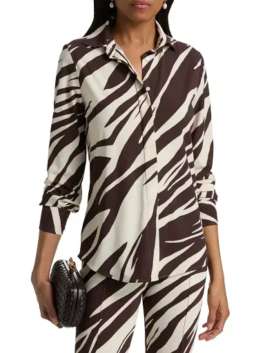 Chiara Boni La Petite Robe Women's Rosyna Zebra-StripedJersey Shirt - Marlene | Thumbnail 3 Chiara Boni La Petite Robe Women's Rosyna Zebra-StripedJersey Shirt - Marlene | Thumbnail 3