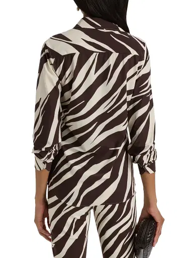 Chiara Boni La Petite Robe Women's Rosyna Zebra-StripedJersey Shirt - Marlene | Thumbnail 5 Chiara Boni La Petite Robe Women's Rosyna Zebra-StripedJersey Shirt - Marlene | Thumbnail 5