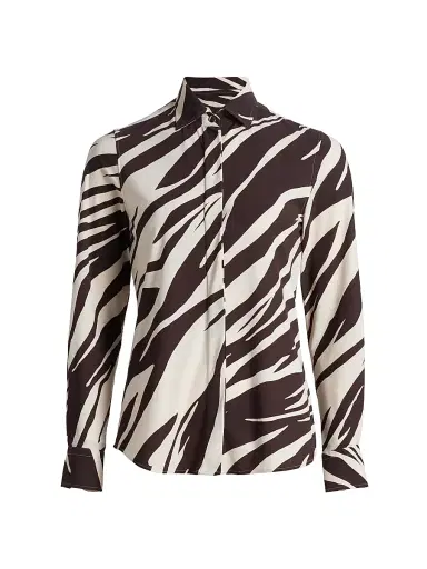 Chiara Boni La Petite Robe Women's Rosyna Zebra-StripedJersey Shirt - Marlene | Thumbnail 1 Chiara Boni La Petite Robe Women's Rosyna Zebra-StripedJersey Shirt - Marlene | Thumbnail 1
