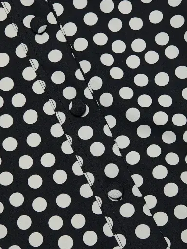 Chiara Boni La Petite Robe Women's Jin Polka Dot Flutter Sleeve Top - Bette Small Black | Thumbnail 7 Chiara Boni La Petite Robe Women's Jin Polka Dot Flutter Sleeve Top - Bette Small Black | Thumbnail 7