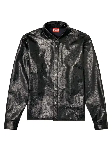 Diesel Men's S-Simply-Qmbu Point Collar Shirt | Thumbnail 1 Diesel Men's S-Simply-Qmbu Point Collar Shirt | Thumbnail 1