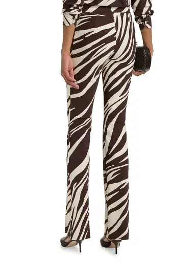 Chiara Boni La Petite Robe Women's Maren Zebra-Striped Jersey Straight Pants | Thumbnail 5 Chiara Boni La Petite Robe Women's Maren Zebra-Striped Jersey Straight Pants | Thumbnail 5