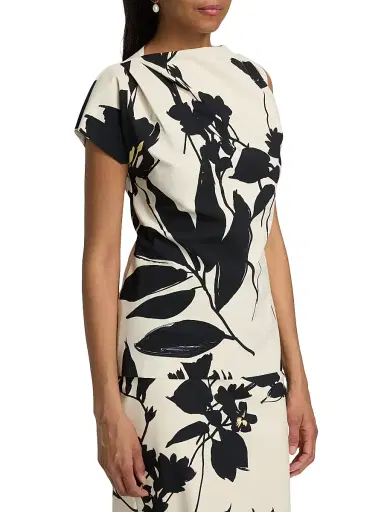 Chiara Boni La Petite Robe Women's Teruo Floral Asymmetric Top - Ava | Thumbnail 4 Chiara Boni La Petite Robe Women's Teruo Floral Asymmetric Top - Ava | Thumbnail 4