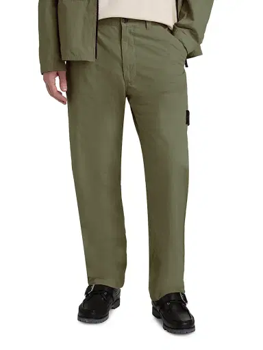 Stone Island Men's Cotton Ripstop Military Trousers - Military Green | Thumbnail 3 Stone Island Men's Cotton Ripstop Military Trousers - Military Green | Thumbnail 3