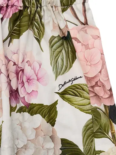 Dolce & Gabbana Girl's Cotton Floral Shorts | Thumbnail 3 Dolce & Gabbana Girl's Cotton Floral Shorts | Thumbnail 3