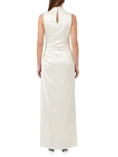 NICHOLAS Women's Fabiana Cowlneck Satin Maxi Dress | Thumbnail 4 NICHOLAS Women's Fabiana Cowlneck Satin Maxi Dress | Thumbnail 4