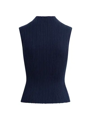 Hudson Jeans Women's Mock Turtleneck Sweater Tank | Thumbnail 3 Hudson Jeans Women's Mock Turtleneck Sweater Tank | Thumbnail 3