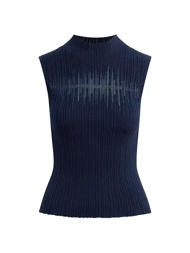 Hudson Jeans Women's Mock Turtleneck Sweater Tank | Thumbnail 1 Hudson Jeans Women's Mock Turtleneck Sweater Tank | Thumbnail 1