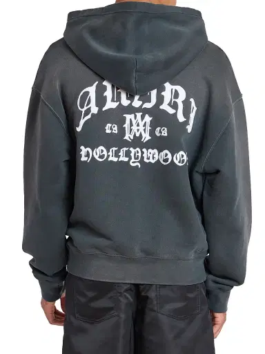 Amiri Men's Hollywood Logo Hoodie - Black | Thumbnail 5 Amiri Men's Hollywood Logo Hoodie - Black | Thumbnail 5