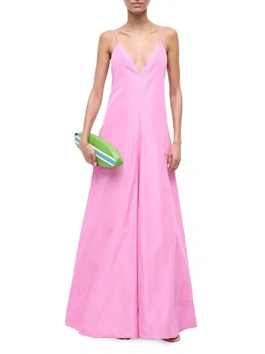 Staud Women's Paloma A-Line Open Back Maxi Dress - Orchid - Size Large | Thumbnail 2 Staud Women's Paloma A-Line Open Back Maxi Dress - Orchid - Size Large | Thumbnail 2