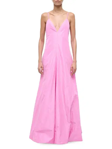 Staud Women's Paloma A-Line Open Back Maxi Dress - Orchid - Size Large | Thumbnail 3 Staud Women's Paloma A-Line Open Back Maxi Dress - Orchid - Size Large | Thumbnail 3