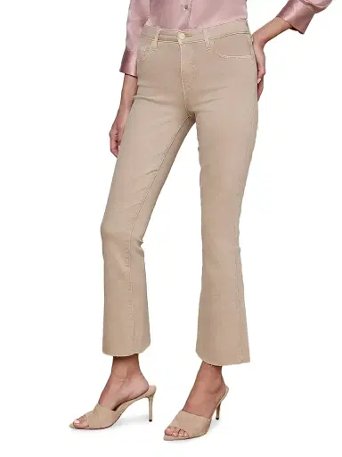 L'Agence Women's Kendra Cropped Flare Jeans - Biscuit - Size 32 | Thumbnail 3 L'Agence Women's Kendra Cropped Flare Jeans - Biscuit - Size 32 | Thumbnail 3