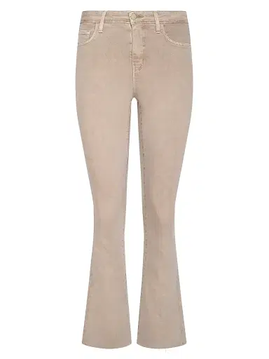 L'Agence Women's Kendra Cropped Flare Jeans - Biscuit - Size 32 | Thumbnail 1 L'Agence Women's Kendra Cropped Flare Jeans - Biscuit - Size 32 | Thumbnail 1