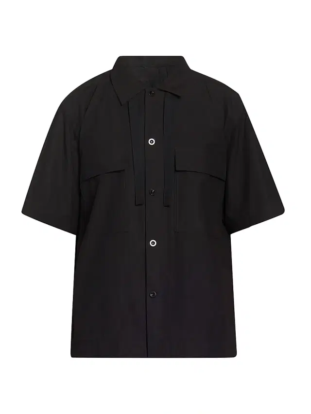 Men's Cotton Typewriter Shirt - Black Men's Cotton Typewriter Shirt - Black