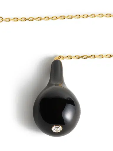 TOTEME Women's 24K Gold-Plated, Onyx & Swarovski Crystal Lariat Necklace | Thumbnail 2 TOTEME Women's 24K Gold-Plated, Onyx & Swarovski Crystal Lariat Necklace | Thumbnail 2