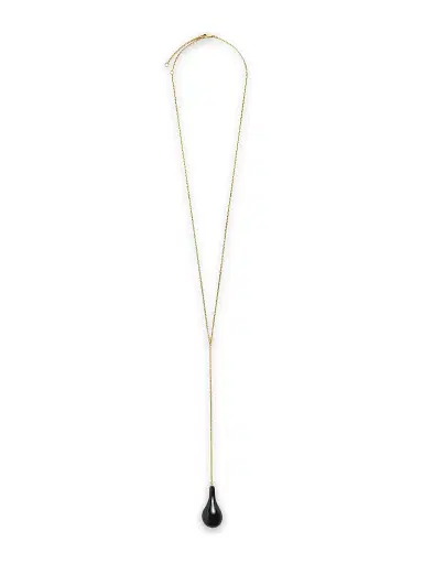 TOTEME Women's 24K Gold-Plated, Onyx & Swarovski Crystal Lariat Necklace | Thumbnail 1 TOTEME Women's 24K Gold-Plated, Onyx & Swarovski Crystal Lariat Necklace | Thumbnail 1