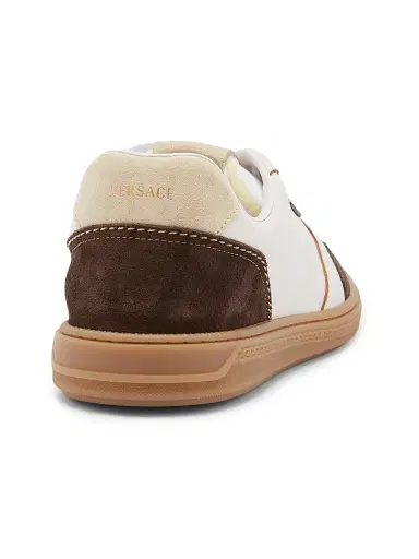 Versace Men's Leather & Suede Low-Top Sneakers | Thumbnail 3 Versace Men's Leather & Suede Low-Top Sneakers | Thumbnail 3