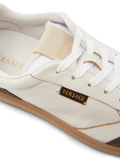 Versace Men's Leather & Suede Low-Top Sneakers | Thumbnail 5 Versace Men's Leather & Suede Low-Top Sneakers | Thumbnail 5