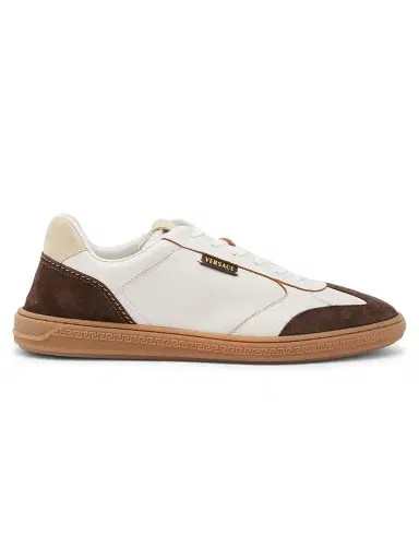 Versace Men's Leather & Suede Low-Top Sneakers | Thumbnail 1 Versace Men's Leather & Suede Low-Top Sneakers | Thumbnail 1