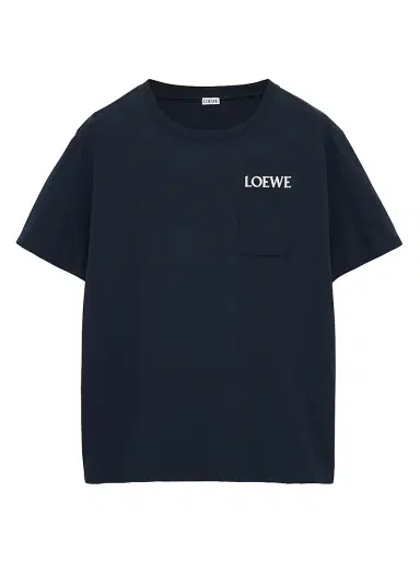 LOEWE Men's Logo Relaxed-Fit T-Shirt - Dark Navy Blue | Thumbnail 1 LOEWE Men's Logo Relaxed-Fit T-Shirt - Dark Navy Blue | Thumbnail 1
