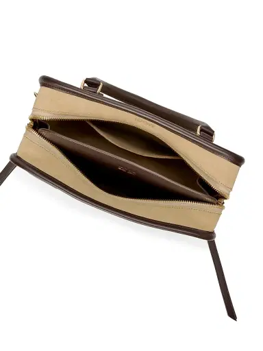 Loewe Women's Amazona Small Suede Top Handle Bag - Oro Chocolat | Thumbnail 7 Loewe Women's Amazona Small Suede Top Handle Bag - Oro Chocolat | Thumbnail 7