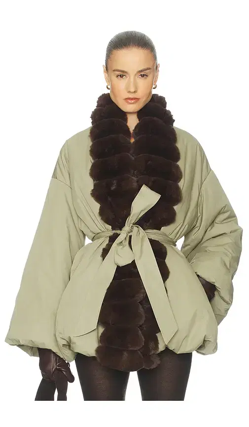 Bubble Puffer With Faux Fur Bubble Puffer With Faux Fur