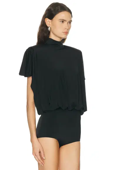 Mugler Draped Backless Bodysuit | Thumbnail 3 Mugler Draped Backless Bodysuit | Thumbnail 3