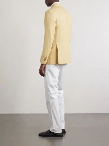 De Petrillo Straight-Leg Cotton-Blend Twill Trousers - Men | Thumbnail 4 De Petrillo Straight-Leg Cotton-Blend Twill Trousers - Men | Thumbnail 4