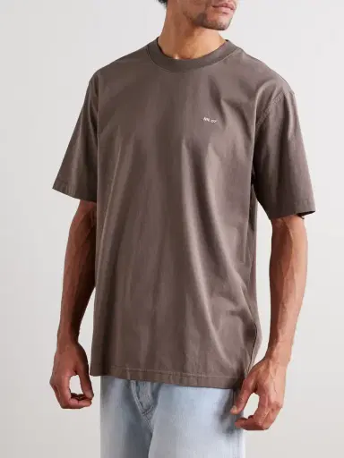 NN07 Adam 3209 Logo-Embroidered Pima Cotton-Jersey T-Shirt - Men | Thumbnail 3 NN07 Adam 3209 Logo-Embroidered Pima Cotton-Jersey T-Shirt - Men | Thumbnail 3