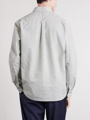 MR P. Striped Organic Cotton-Poplin Shirt - Men | Thumbnail 4 MR P. Striped Organic Cotton-Poplin Shirt - Men | Thumbnail 4