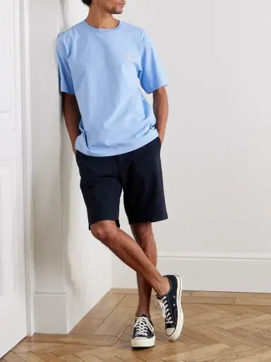 NN07 Aden 1923 Straight-Leg Organic Cotton-Blend Twill Shorts - Men | Thumbnail 2 NN07 Aden 1923 Straight-Leg Organic Cotton-Blend Twill Shorts - Men | Thumbnail 2
