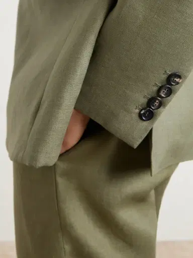 BODE Linen Double-Breasted Blazer - Men | Thumbnail 5 BODE Linen Double-Breasted Blazer - Men | Thumbnail 5