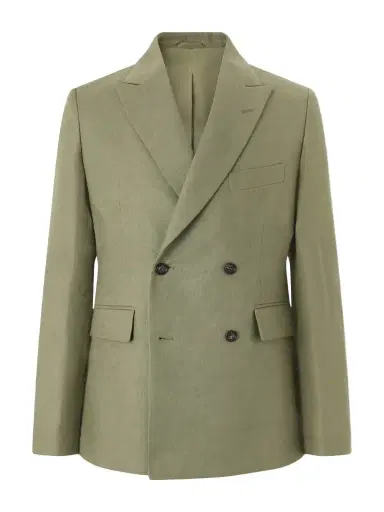BODE Linen Double-Breasted Blazer - Men | Thumbnail 1 BODE Linen Double-Breasted Blazer - Men | Thumbnail 1
