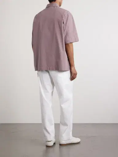 Margaret Howell Cotton Polo Shirt - Men | Thumbnail 4 Margaret Howell Cotton Polo Shirt - Men | Thumbnail 4