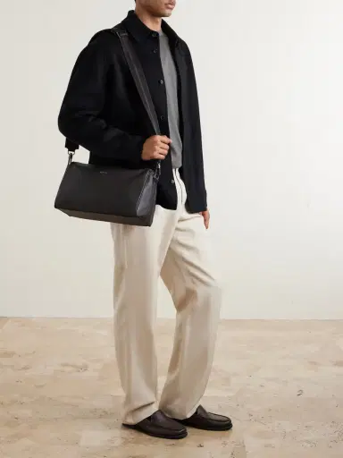 Zegna SECONDSKIN Leather Messenger Bag - Men | Thumbnail 2 Zegna SECONDSKIN Leather Messenger Bag - Men | Thumbnail 2