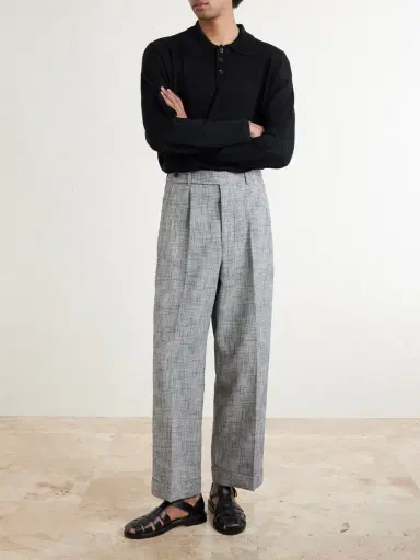 BODE Static Weave McNab Straight-Leg Woven Trousers - Men | Thumbnail 2 BODE Static Weave McNab Straight-Leg Woven Trousers - Men | Thumbnail 2