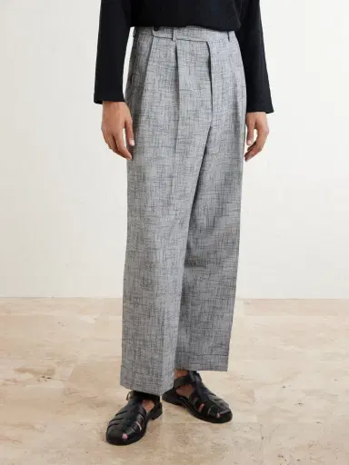 BODE Static Weave McNab Straight-Leg Woven Trousers - Men | Thumbnail 3 BODE Static Weave McNab Straight-Leg Woven Trousers - Men | Thumbnail 3
