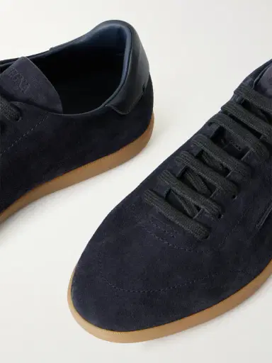 Zegna 232 Leather-Trimmed Suede Sneakers - Men | Thumbnail 5 Zegna 232 Leather-Trimmed Suede Sneakers - Men | Thumbnail 5