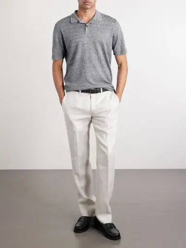 MR P. Linen and Cotton-Blend Polo Shirt - Men | Thumbnail 2 MR P. Linen and Cotton-Blend Polo Shirt - Men | Thumbnail 2