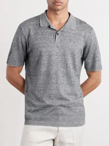 MR P. Linen and Cotton-Blend Polo Shirt - Men | Thumbnail 3 MR P. Linen and Cotton-Blend Polo Shirt - Men | Thumbnail 3