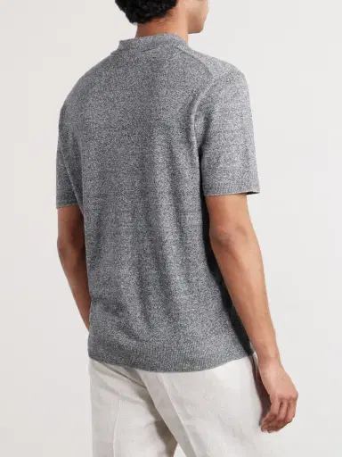 MR P. Linen and Cotton-Blend Polo Shirt - Men | Thumbnail 4 MR P. Linen and Cotton-Blend Polo Shirt - Men | Thumbnail 4