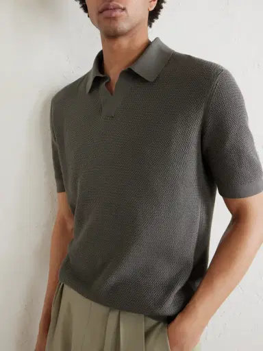 Zegna Slim-Fit Cotton-Piqué Polo Shirt - Men | Thumbnail 5 Zegna Slim-Fit Cotton-Piqué Polo Shirt - Men | Thumbnail 5