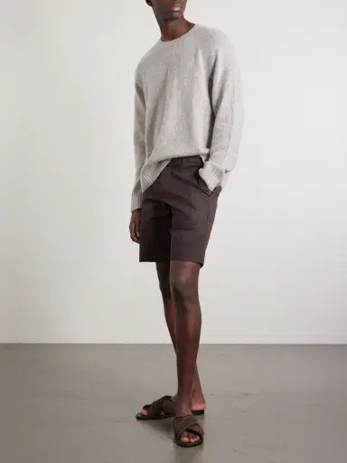 Slowear Slim-Fit Cotton-Blend Gabardine Chino Shorts - Men | Thumbnail 2 Slowear Slim-Fit Cotton-Blend Gabardine Chino Shorts - Men | Thumbnail 2