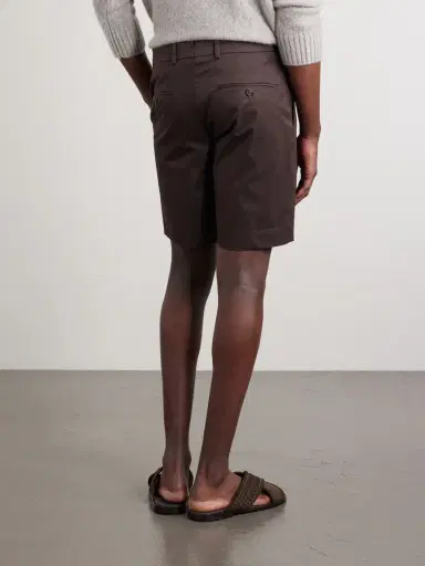 Slowear Slim-Fit Cotton-Blend Gabardine Chino Shorts - Men | Thumbnail 4 Slowear Slim-Fit Cotton-Blend Gabardine Chino Shorts - Men | Thumbnail 4