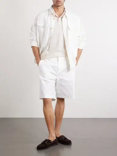 MR P. Linen and Cotton-Blend Polo Shirt - Men | Thumbnail 2 MR P. Linen and Cotton-Blend Polo Shirt - Men | Thumbnail 2