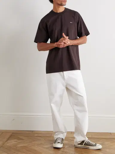 NN07 Adam 3209 Logo-Embroidered Pima Cotton-Jersey T-Shirt - Men | Thumbnail 2 NN07 Adam 3209 Logo-Embroidered Pima Cotton-Jersey T-Shirt - Men | Thumbnail 2