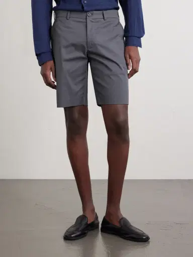 Slowear Slim-Fit Cotton-Blend Gabardine Chino Shorts - Men | Thumbnail 3 Slowear Slim-Fit Cotton-Blend Gabardine Chino Shorts - Men | Thumbnail 3