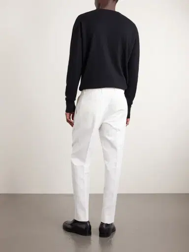Zegna Pleated Cotton and Linen-Blend Trousers - Men | Thumbnail 4 Zegna Pleated Cotton and Linen-Blend Trousers - Men | Thumbnail 4